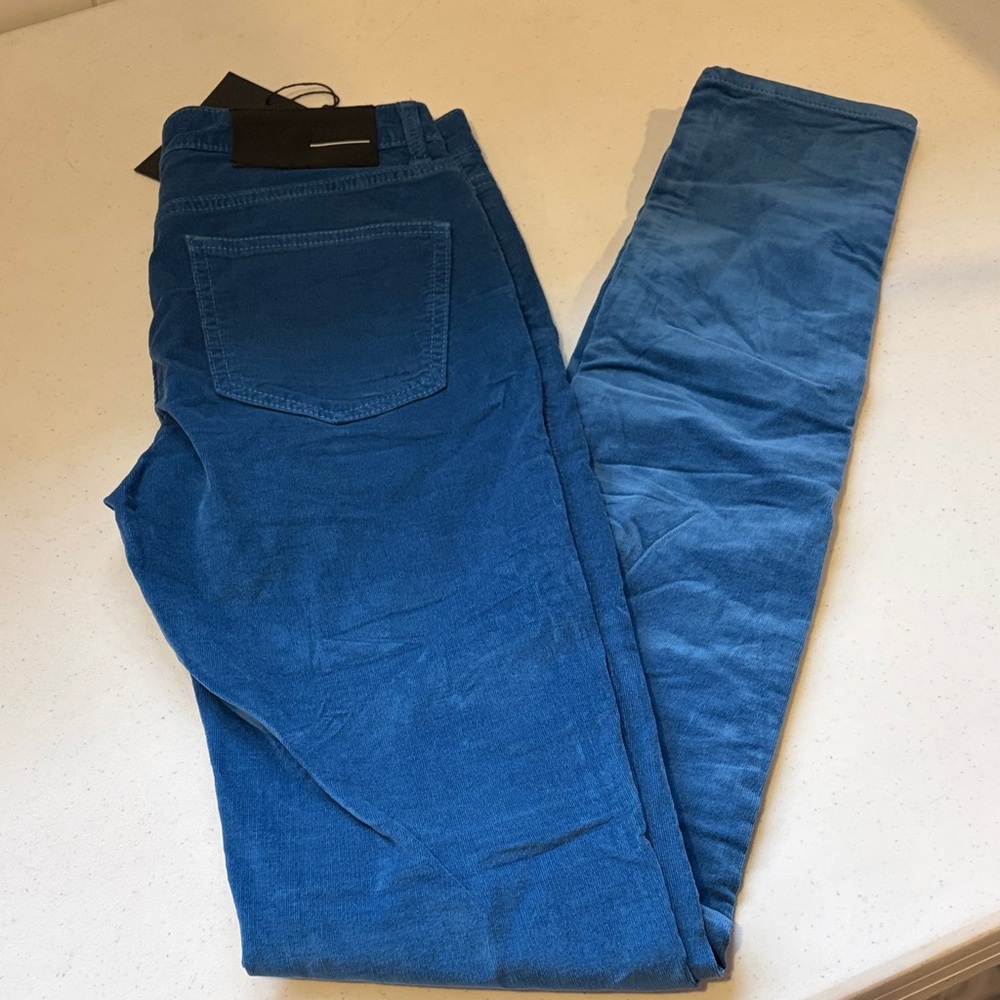 Men’s BLK DNM Blue Corduroy Pants NWT